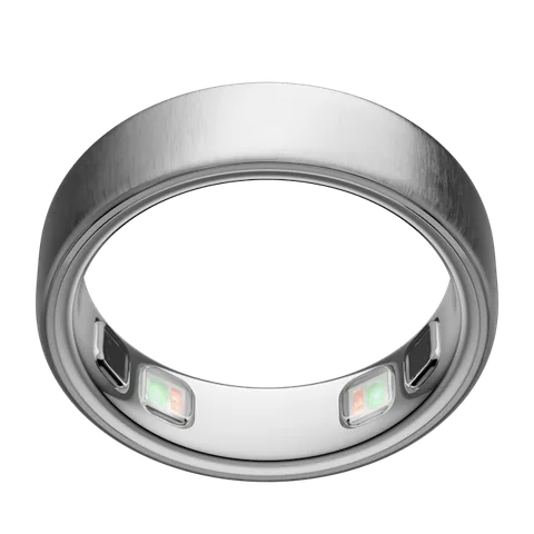 Умное кольцо Oura Ring 5 — Brushed Silver (Матовое серебро)