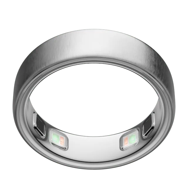 Умное кольцо Oura Ring 5 — Brushed Silver (Матовое серебро)